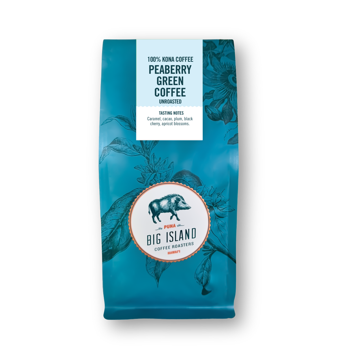 100% Kona Peaberry Unroasted Green Coffee Beans